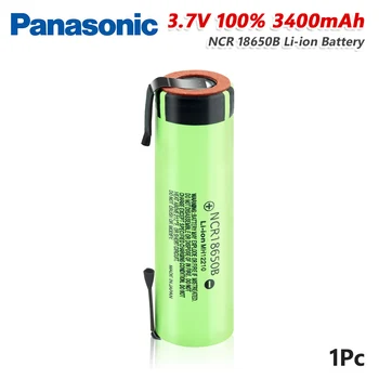 Panasonic 3,7 V batéria Baterka batérie 3400mAh NCR18650B Batérie S 2 Karty Vysoký Odtok 20A Pre Horák Vape