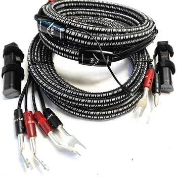 K2 reproduktorový kábel bezplatná aktualizácia NOVÝCH 72V DBS striebro Banán alebo zásuvný konektor pár bi drôt alebo jeden kábel