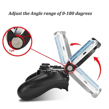 Herné Smart Clip Držiak na Mobil Svorka Mobilný Telefón Pre PS4 Herný ovládač Pre PS4 Dual Shock 4 Hra Nastaviteľné Stojak