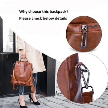 WESTAL batoh ženy kožené notebook tašky pre ženy taktické batohy mochila anti theft batohy notebook batoh žena