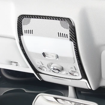 Carbon Fiber Auto Strechy Predné Lampa Na Čítanie Rám Dekorácie Kryt Výbava Pre Audi A4 B8 2009-2016 Auto Interiérové Doplnky