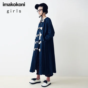 Makokoni originálne modrá denim jacket žena jeseň strednej dĺžky voľné slim slim windbreaker