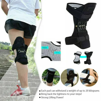 1Pair Priedušná moc koleno stabilizátor podložky Profesionálne Ochranné Športové kolenného kĺbu podporu kolien Jar Koleno Booster