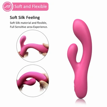 Nové Kúrenie Teplota Rabbit Vibrátor G-spot orgazmus stimulácia Sexuálne hračky pre ženy Nepremokavé & USB nabíjanie vyvinuli Dospelých, hračky