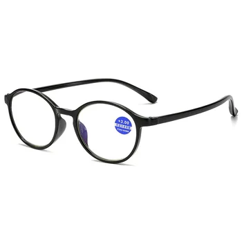 VCKA TR90 Okrúhle Okuliare na Čítanie Mužov Anti Modré Lúče Presbyopia Okuliare Antifatigue Ženy Počítač Okuliare s +1,0 až+4.0