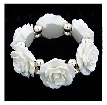 Najnovšie módne Šperky Vintage Pružnosť Ruže Kvet hasí náramok pre ženy šperky