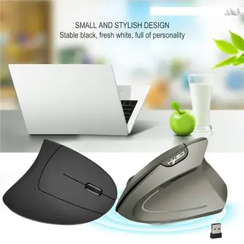HXSJ T24 2.4 G Wireless Gaming Mouse Vertikálne Nastaviteľné Ergonomické 800 1600 2400DPI 6 Tlačidiel S USB Prijímač Pre PC, Notebook
