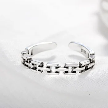 ŠPERKY Reálne 925 Sterling Silver Krúžky pre Ženy Jednoduché 2019 Klasický Svadobný Prsteň Módne Žena Veľkoobchod Šperky