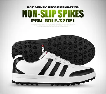 Golfové topánky muži ženy golfschuhe nepremokavé kožené zapatos de golf para hombre chaussure spiker golfschoenen