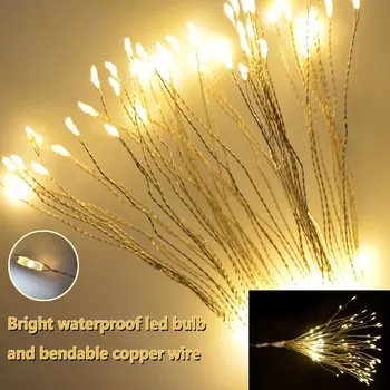 Predaj Ohňostroj LED Svetlá Nepremokavé Medený Drôt Pásy String Svetlá Pre Svadobné Dekorácie LED Víla Svetlo Vianočné Osvetlenie D30