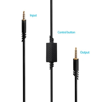 Náhradné Slúchadlá Audio - Kábel Pre Logitech Astro - A10/30/40 S Mikrofónom Headset Ovládanie