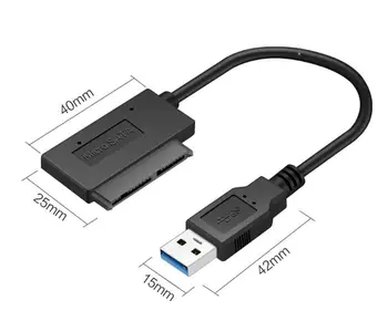 USB 3.0 Micro SATA Kábel Adaptéra pre 1 8