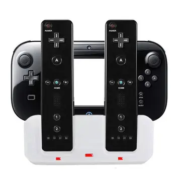Inteligentné Nabíjanie Station Dock Stojí Nabíjačka pre Wii U Gamepad Diaľkový ovládač