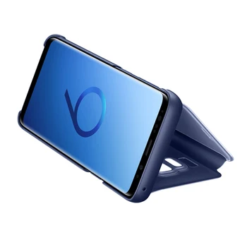 Pôvodný Pre Samsung GALAXY S9 G9600 S9+ Plus G9650 Slim Flip Prípade Samsung Zrkadlo na Ochranu Shell Kryt Telefónu Prípade