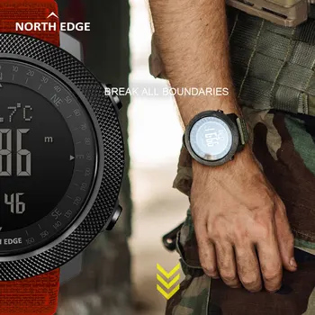 Severnom Okraji Apache smart hodinky Mužov šport smartwatch pre Beh Lezenie Plávanie Kompas, Výškomer, Barometer, vodotesné 50m