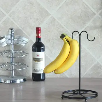 1 Ks Tvorivé Kovové Ovocie Zobrazenie Rack Banán Vešiak Hrozna Držiteľ Kuchyňa Úložný Stojan