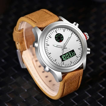 Pánske Elektronické Hodinky 2020 Duálne Zobrazovanie Vodotesný Digitálny LED Náramkové hodinky Šport Business Sledujte Muž Hodiny reloj hombre