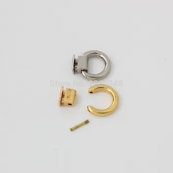 15 mm Hlboké zlato vysokej kvality Jednoduché kovové montáž hardvéru, kabelka/taška je krytka spona námestie pracky skrutku konektor taška vešiak