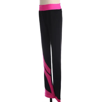 Prispôsobený krasokorčuľovanie nohavice dlhé nohavice pre Dievča Ženy Školenia Súťaže Patinaje Korčuľovanie Teplé Fleece Gymnastika 35