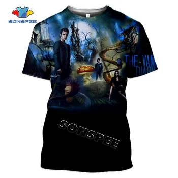 SONSPEE Vampire Diáre 3D Tlač T-shirt Lete Mužov Bežné tričko Streetwear Hip hop Krátke rukáv Top Ženy Tee Oblečenie