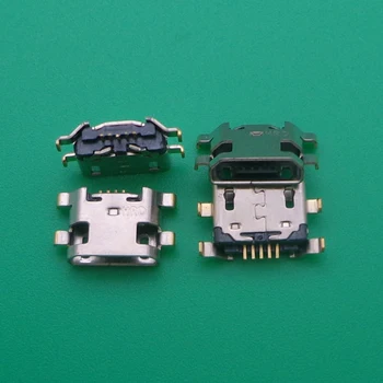 100ks/veľa Micro USB Nabíjací dok Port Konektor Zásuvka Náhradný Diel Pre Motorola Moto E6 Plus