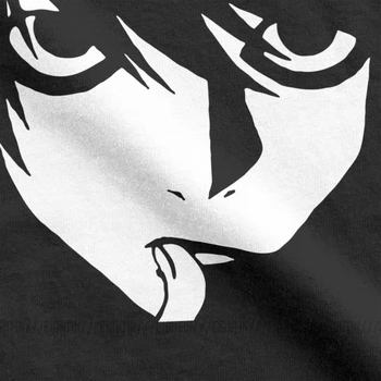 L Death Note Tričko Bavlna Anime T-Shirt Mužov Zábava, Krátky Rukáv, Okrúhly Golier Tees 5XL Veľké Veľkosť