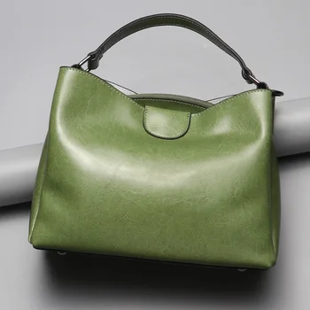 Originálne kožené dámske tašky cez rameno 2018 hovädzie kože ženy kabelky značky dizajn lady ramenný program messenger tašky ženy IN HOT