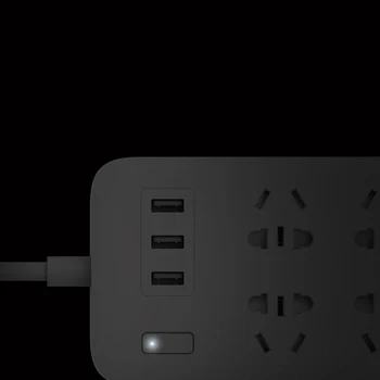 Pôvodný Xiao Mi 6 Porty 3 USB Rýchle Nabíjanie 2.1 USB, Smart Power Strip Power Zapojte Nabíjačku Zásuvky USA, UK, EU, AU pre Telefón