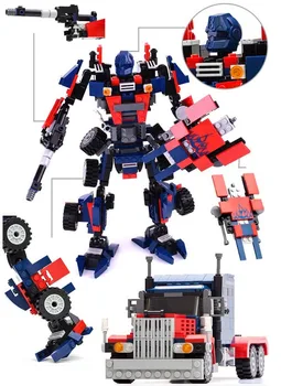 Transformácia Série Robot Auto obrázok Tehly Mesta Stavebné Bloky kompatibilné s Tvorca Vzdelávacie Hračky Pre Deti,
