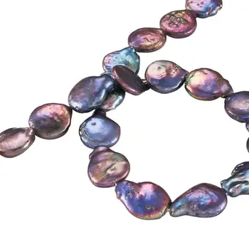 1 Oblasť Prírodných Keshi Pearl Perličiek Pramene Ploché Kolo Nepravidelný Pre KUTILOV, Šperky, Takže Náramok Príslušenstvo Hľadanie 11~12x4~5 mm
