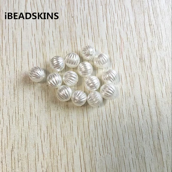 12 mm 500pcs/veľa bielej farby Akrylové Imitácia perly tekvica tvare guličiek na Šperky DIY #4392 (Dizajn ako je uvedené)