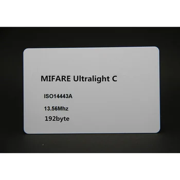 Doprava zadarmo RFID 13.56 Mhz prázdna karta / RFID Ultralight C prázdna karta pre tlačiarne 5 KS