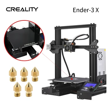CREALITY 3D Inovované vzdať sa-3X Tlač Maska 3d Printer Kit Pridať Tvrdeného Skla Hoted 5 ks Tryska S 220*220*250 MM 3D Tlačiarne