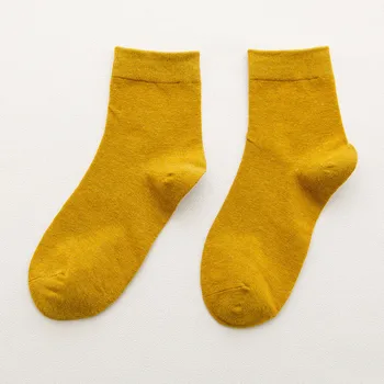 HORÚCE 10pieces = 5 párov bavlnené ponožky jeseň a v zime teplý ženy ponožky farebné Špeciálne pohodlné Pletené Dievčatá Bežné Ponožky