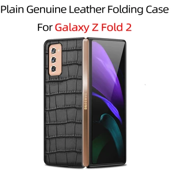 Galaxy Z Násobne 2 Prípad puzdro pre Galaxy Z Fold2 5G pravá Koža Mobilného Telefónu Prípade, 8 Farieb Voliteľné Nové Prírastky