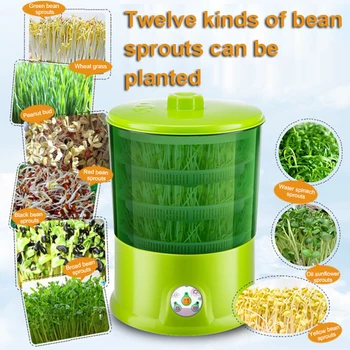 DIY Bean Kel Maker 2/3 Vrstva Termostat Zelenej Zeleniny, Sejba Rastie Germinator Automatické Elektrické Puky Rast Segmentu EÚ