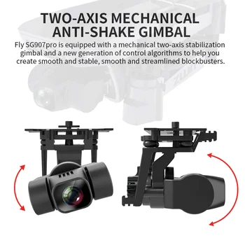 ZWN SG907 PRO/ SG901 GPS Drone s 2 Os Gimbal 4K Kamera HD 5G Wifi Široký Uhol FPV Optický Tok RC Quadcopter Dron vs SG906