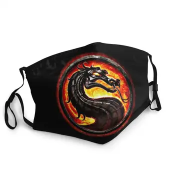 Mortal Kombat Dragon Maska Prachotesný Priedušná Hra MKX Tváre, Maska, ochranný Kryt Unisex Respirátor Úst-Utlmiť