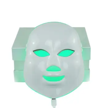 7 Led Pleťová Maska Led Kórejský Fotón Terapia Masku Na Tvár Stroj Svetelná Terapia Akné, Maska Na Krku Krásy Led Maska