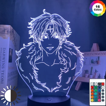 Hunter X Hunter 3D Led Nočné Svetlo Anime Lampa Kulolo pre Spálňa Decor Nočného Deti Deťom Darček k Narodeninám Kulolo Svetlo