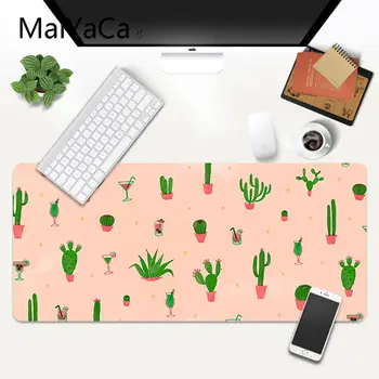 Krásne Akvarel kaktus rastlín Prenosné Herné Myši Gaming Mousepad Podložka pod Myš Veľké Deak Mat 700x300mm pre overwatch/cs go