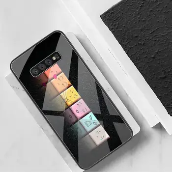 YJZFDYRM Black Technológie Luxus Luxus Telefón Prípade Tvrdeného Skla Pre Samsung S20 Plus S7 S8 S9 S10 Plus Poznámka 8 9 10 Plus