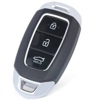 KEYECU 3 Tlačidlo Smart Card Diaľkové Tlačidlo Shell Náhrada za Hyundai Tucson I30 Creta IX25 Solaris s Vložte Núdzový Čepeľ