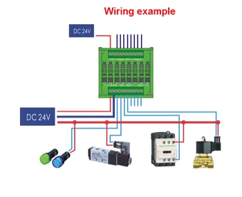 6 kanálov PLC zosilňovač rada Vstup plnú kompatibilitu Fotoelektrické izolácie doska Vysoký výkon Tranzistor 24V 12V 5V 3.3 V