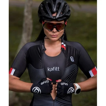 2021 Kafitt dámske Cyklistické Skinsuit Sady Profesionálnych SmilingMaillot Ropa Jumpsuit Súpravy Lete Macaquinho Ciclismo Feminino