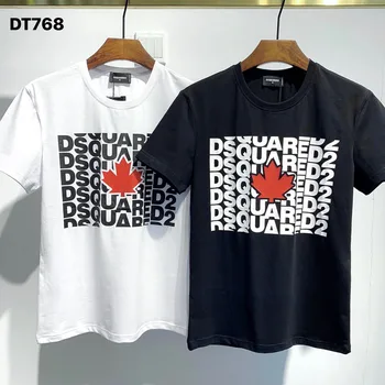 V zámorí Autentické 2020 NOVÉ T-Shirt D2 O-Krku Krátke tees rukáv Topy DSQ2 pánske Oblečenie DT768