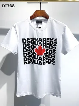 V zámorí Autentické 2020 NOVÉ T-Shirt D2 O-Krku Krátke tees rukáv Topy DSQ2 pánske Oblečenie DT768