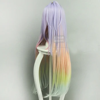Brdwn Č Hra Žiadny Život Dámske Shiro 100 cm/39.4 v Farebné Vlasy Cosplay Príslušenstvo Hairwear