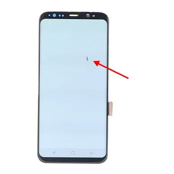Pôvodné AMOLED S8 s LCD Samsung Galaxy S8 G950 G950F S8plus S8+ G955F G955 LCD Displej Dotykový Displej Digitalizovať S Mŕtve pixely