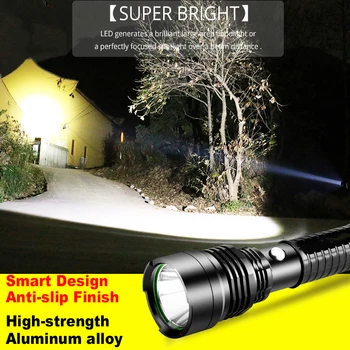 Pocketman 3000Lumens Super Jasné LED Taktické Svietidlo Nabíjateľné Nepremokavé Linternas Pochodeň Hliníkovej Zliatiny o 1*18650